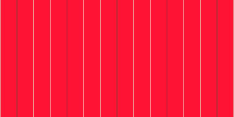 #ff1334, #caa393 vertical lines, two pixels wide, fifty-five pixels apart