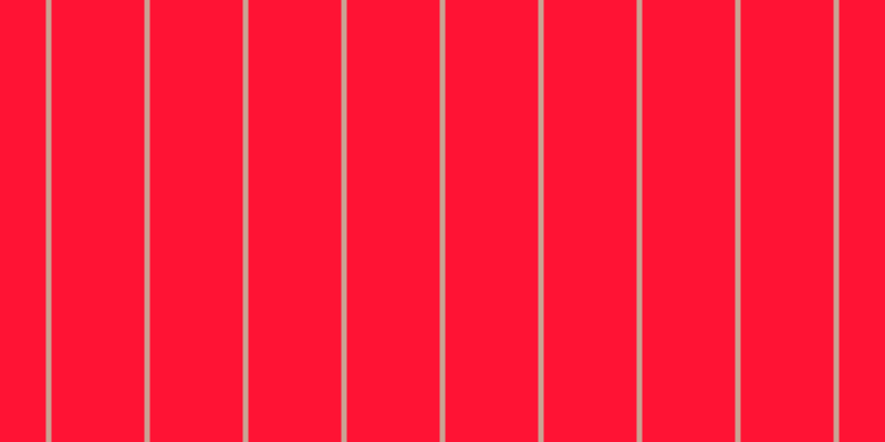 #ff1334, #caa393 vertical lines, five pixels wide, eighty-four pixels apart