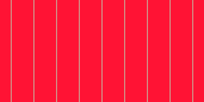 #ff1334, #caa393 vertical lines, four pixels wide, eighty-five pixels apart