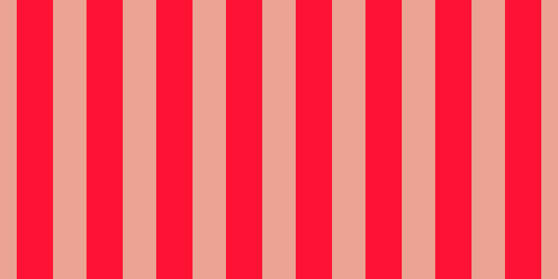 #ff1334, #eba393 vertical lines, forty-eight pixels wide, fifty-two pixels apart