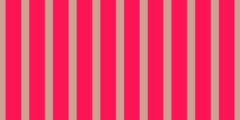 #ff1355, #caa393 vertical lines, twenty-seven pixels wide, fifty-two pixels apart