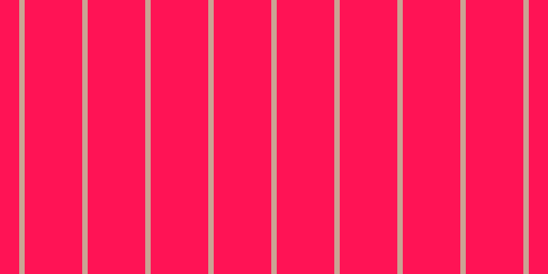 #ff1355, #caa393 vertical lines, eight pixels wide, eighty-four pixels apart
