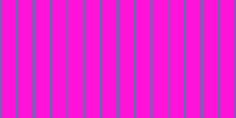 #ff13d9, #04a393 vertical lines, five pixels wide, fifty-two pixels apart