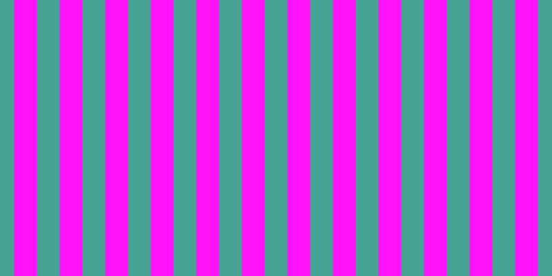 #ff13fa, #46a393 vertical lines, thirty-three pixels wide, thirty-three pixels apart
