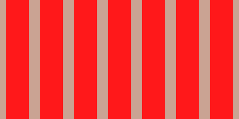 #ff181a, #caa393 vertical lines, thirty-eight pixels wide, seventy-six pixels apart