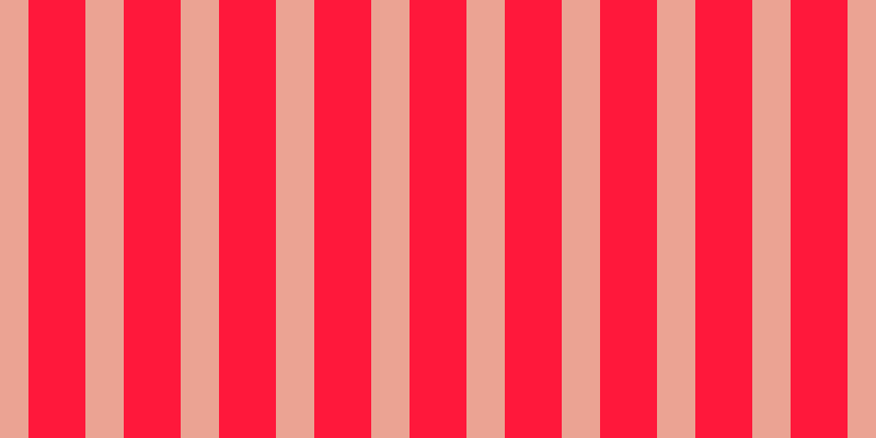 #ff183b, #eba393 vertical lines, thirty-five pixels wide, fifty-two pixels apart