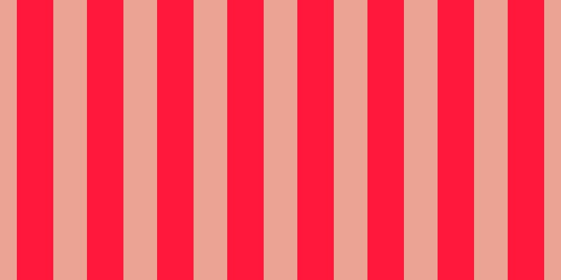 #ff183b, #eba393 vertical lines, forty-eight pixels wide, fifty-two pixels apart