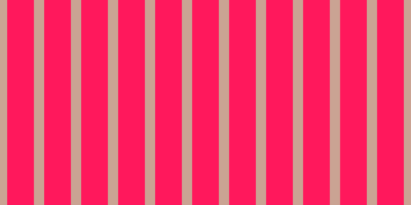 #ff185c, #caa393 vertical lines, twenty pixels wide, fifty-two pixels apart
