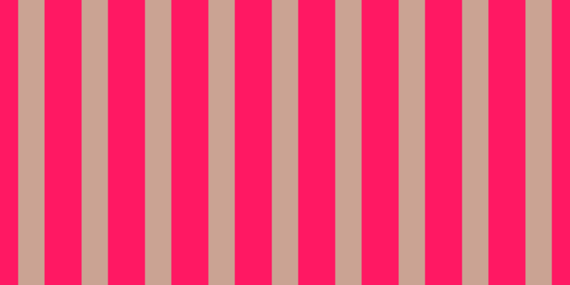 #ff1863, #caa393 vertical lines, thirty-seven pixels wide, fifty-two pixels apart