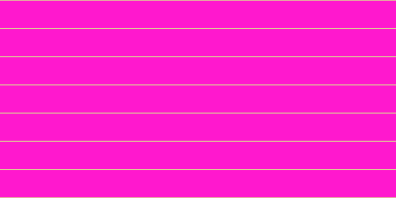 #ff18ce, #dbd393 horizontal lines, two pixels wide, fifty-five pixels apart