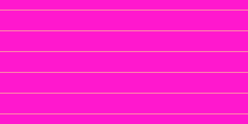 #ff18ce, #fcd393 horizontal lines, two pixels wide, sixty-five pixels apart
