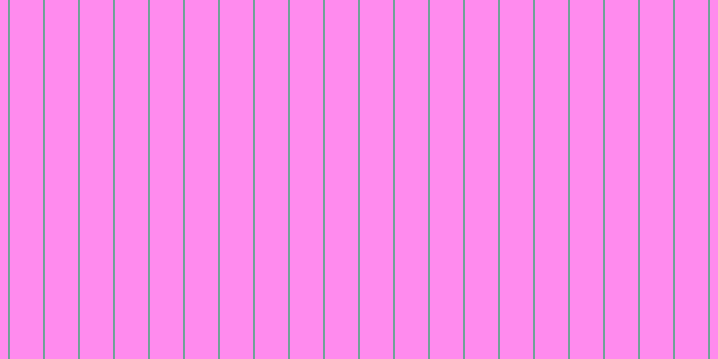 #ff18e0 (50%), #67a393 vertical lines, two pixels wide, thirty-seven pixels apart