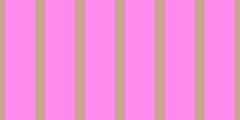#ff18e0 (50%), #caa393 vertical lines, thirty-three pixels wide, one hundred pixels apart