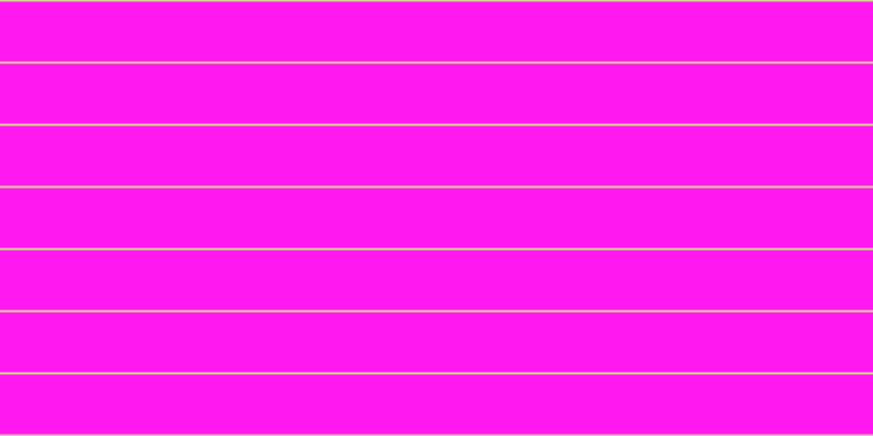 #ff18ef, #dbd393 horizontal lines, two pixels wide, fifty-five pixels apart
