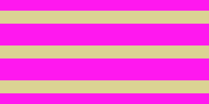 #ff18ef, #dbd393 horizontal lines, fifty pixels wide, eighty-four pixels apart
