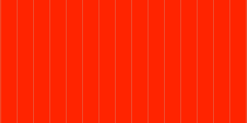 #ff2400, #caa393 vertical lines, one pixels wide, fifty-two pixels apart