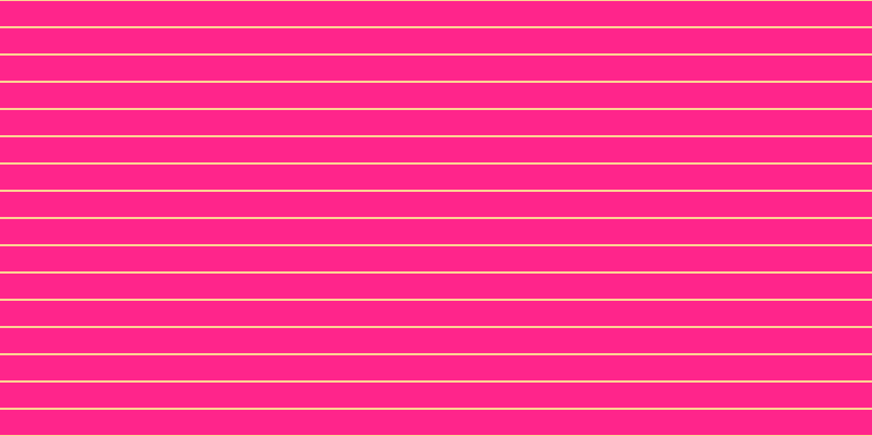 #ff258b, #fcd393 horizontal lines, two pixels wide, twenty-three pixels apart