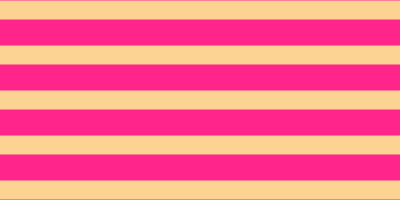 #ff258b, #fcd393 horizontal lines, thirty-eight pixels wide, fifty-two pixels apart