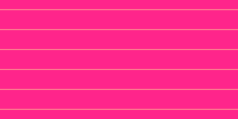 #ff258b, #fcd393 horizontal lines, two pixels wide, sixty-five pixels apart