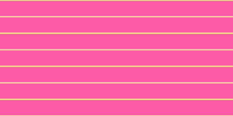 #ff258b (75%), #fcd393 horizontal lines, five pixels wide, fifty-two pixels apart