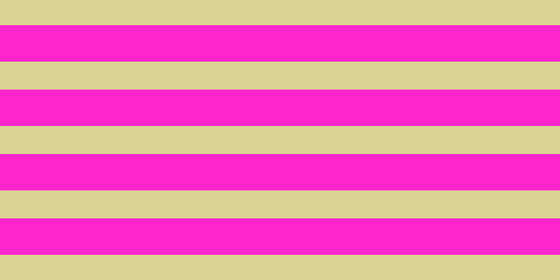 #ff25cd, #dbd393 horizontal lines, forty pixels wide, fifty-two pixels apart