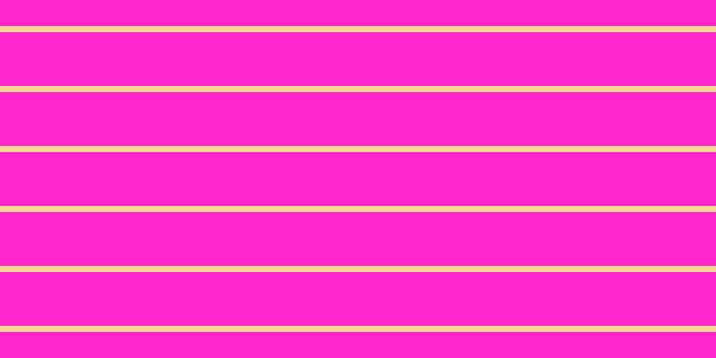 #ff25cd, #fcd393 horizontal lines, seven pixels wide, sixty pixels apart