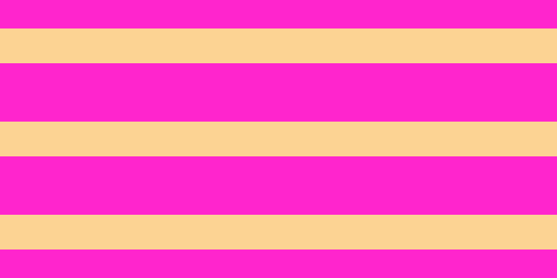 #ff25cd, #fcd393 horizontal lines, fifty pixels wide, eighty-four pixels apart