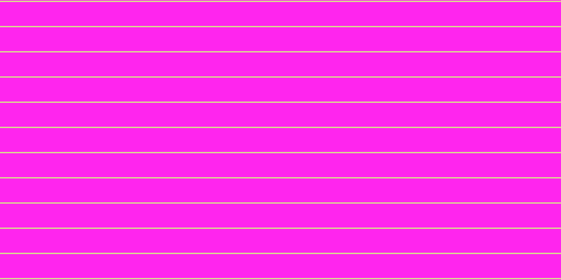 #ff25ee, #dbd393 horizontal lines, two pixels wide, thirty-four pixels apart