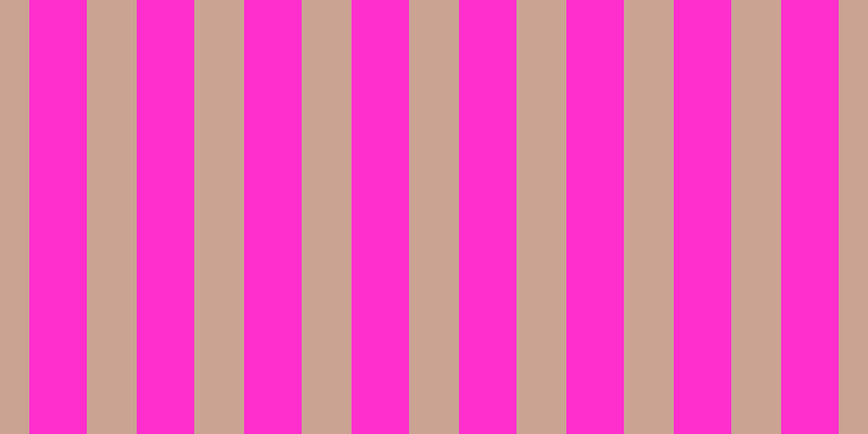 #ff2fcd, #caa393 vertical lines, forty-six pixels wide, fifty-three pixels apart