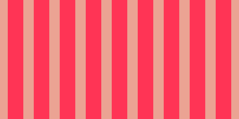#ff3455, #eba393 vertical lines, thirty-five pixels wide, fifty-two pixels apart