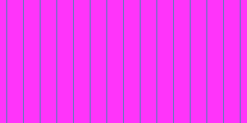 #ff34fa, #04a393 vertical lines, two pixels wide, fifty-two pixels apart