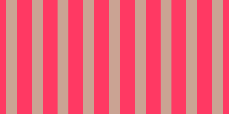 #ff3963, #caa393 vertical lines, thirty-eight pixels wide, fifty-two pixels apart