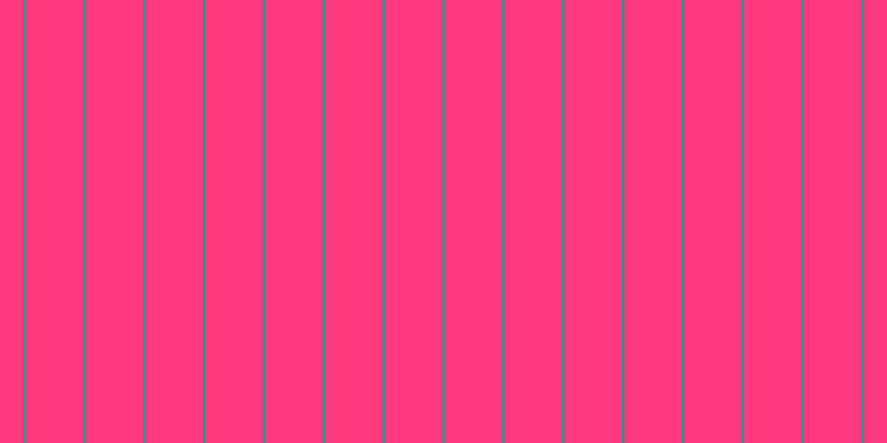 #ff397d, #04a393 vertical lines, two pixels wide, fifty-two pixels apart