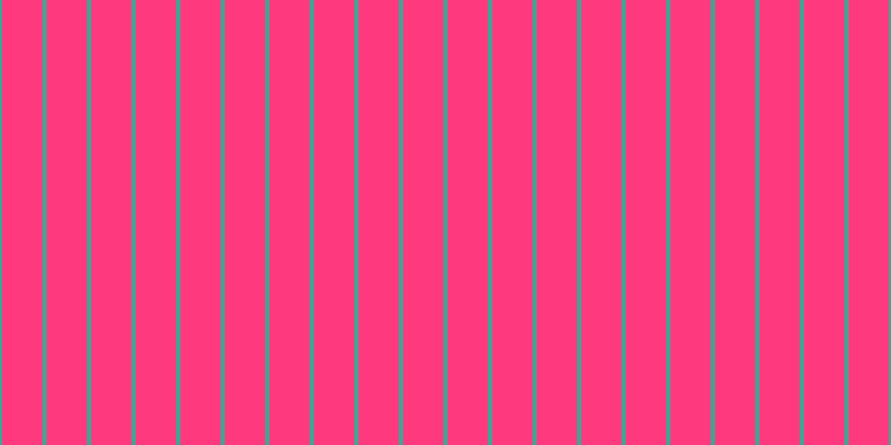 #ff397d, #46a393 vertical lines, four pixels wide, thirty-six pixels apart