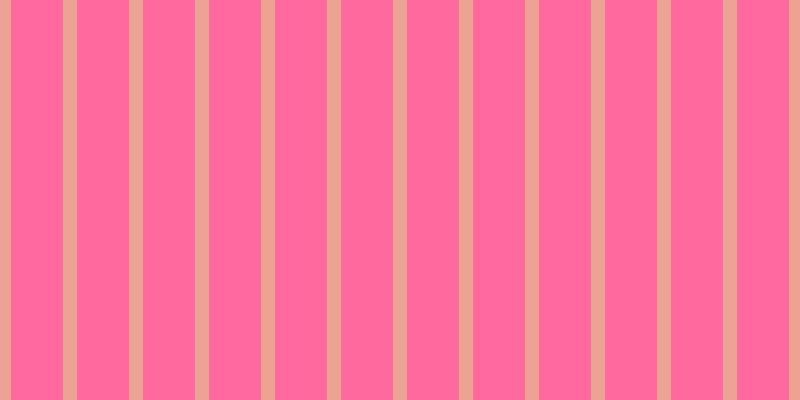 #ff397d (75%), #eba393 vertical lines, fourteen pixels wide, fifty-two pixels apart