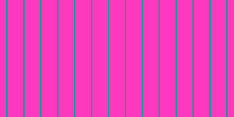 #ff39bf, #04a393 vertical lines, six pixels wide, fifty-two pixels apart