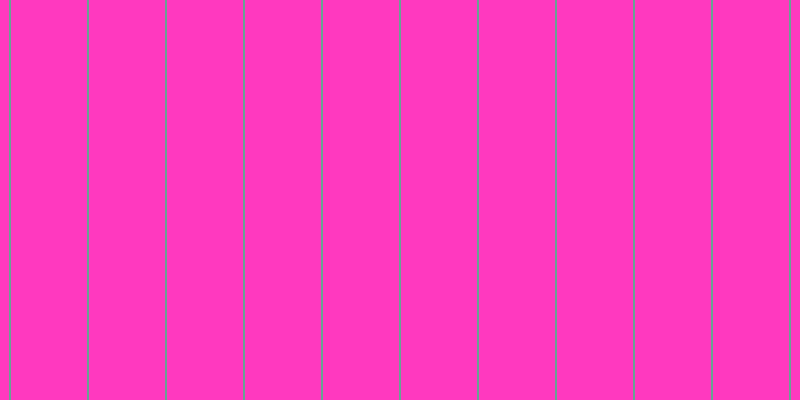 #ff39bf, #67a393 vertical lines, two pixels wide, seventy-six pixels apart