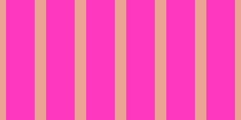#ff39bf, #eba393 vertical lines, thirty-eight pixels wide, ninety-five pixels apart