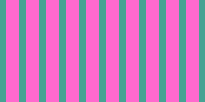 #ff39bf (75%), #46a393 vertical lines, twenty-six pixels wide, fifty-two pixels apart
