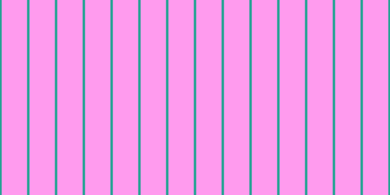 #ff39e0 (50%), #25a393 vertical lines, five pixels wide, fifty-two pixels apart