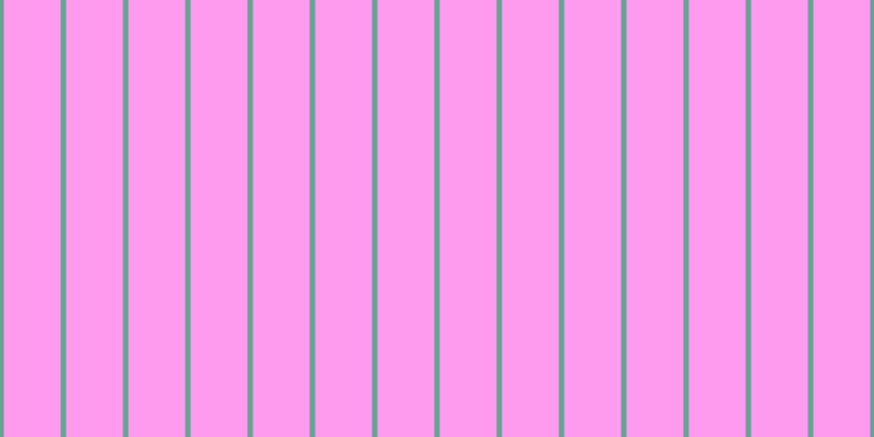 #ff39e0 (50%), #67a393 vertical lines, five pixels wide, fifty-two pixels apart