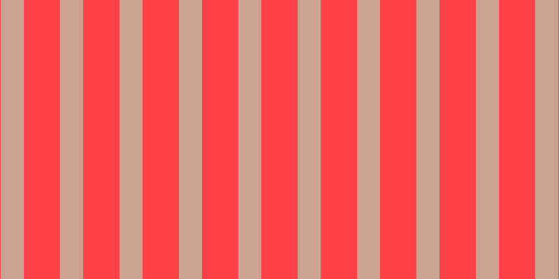 #ff4247, #caa393 vertical lines, thirty-three pixels wide, fifty-two pixels apart