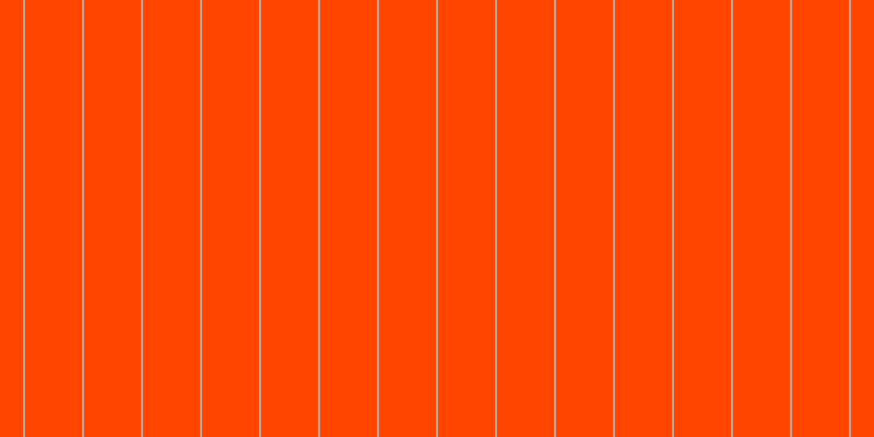 Orange red, #caa393 vertical lines, two pixels wide, fifty-two pixels apart