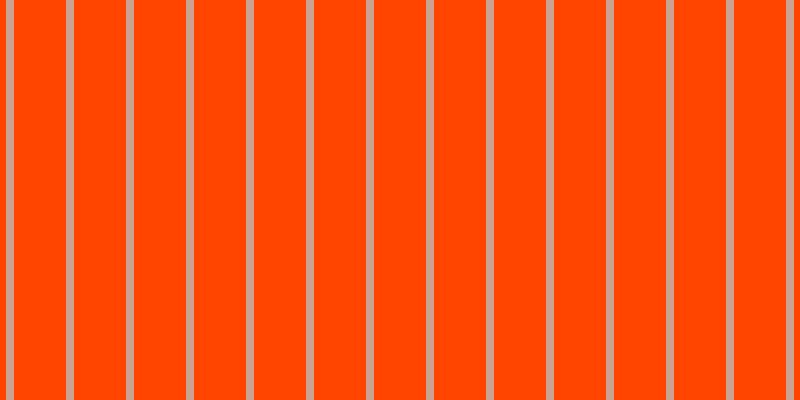 Orange red, #caa393 vertical lines, eight pixels wide, fifty-two pixels apart