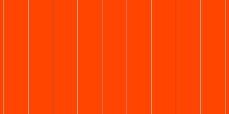 Orange red, #eba393 vertical lines, two pixels wide, eighty-four pixels apart