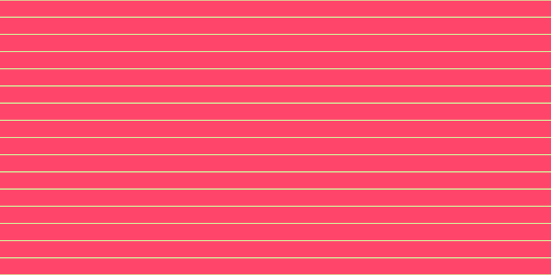 #ff466a, #dbd393 horizontal lines, two pixels wide, twenty-three pixels apart