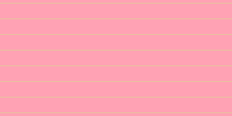#ff466a (50%), #dbd393 horizontal lines, two pixels wide, fifty-two pixels apart