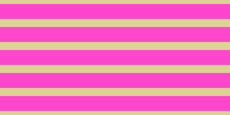 #ff46cd, #dbd393 horizontal lines, twenty-eight pixels wide, fifty-two pixels apart