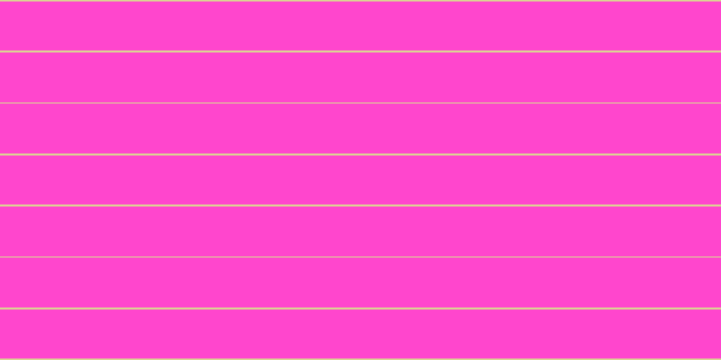 #ff46cd, #dbd393 horizontal lines, two pixels wide, fifty-five pixels apart