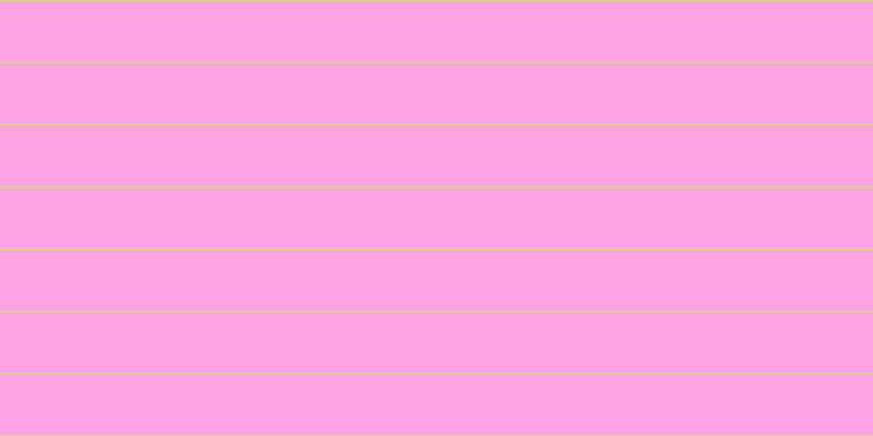 #ff46cd (50%), #dbd393 horizontal lines, two pixels wide, fifty-five pixels apart